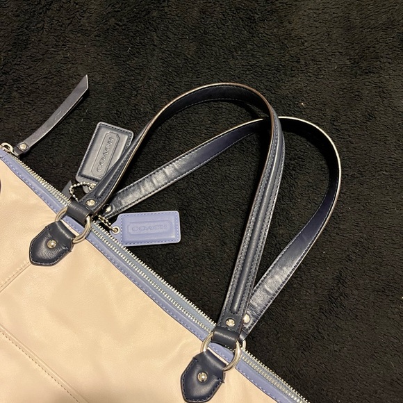 Coach White and Blue Women's Bag - Picture 7 of 12